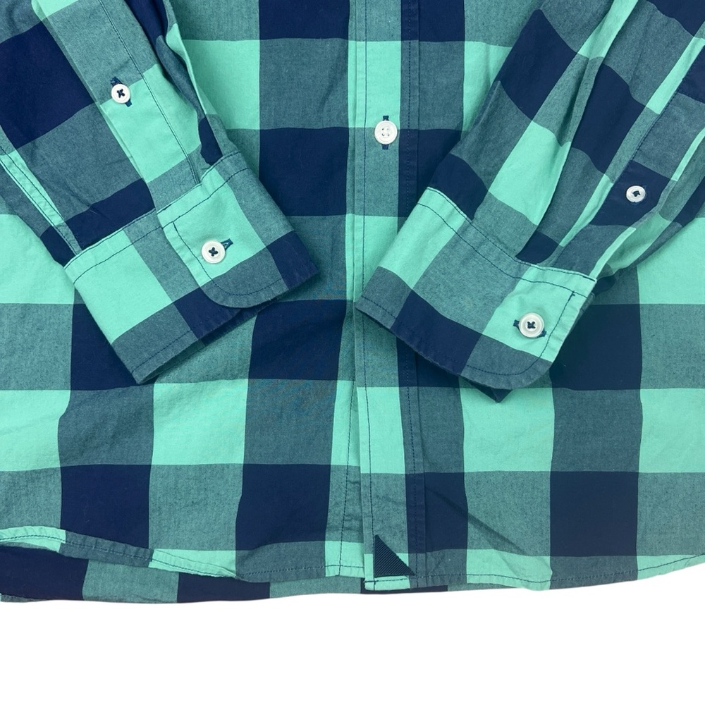 Untuckit Shirt Mens XL Green Blue Plaid Button Down Stretch Long‎ Sleeve Cotton - Picture 3 of 10